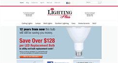 Desktop Screenshot of lightingplusonline.com